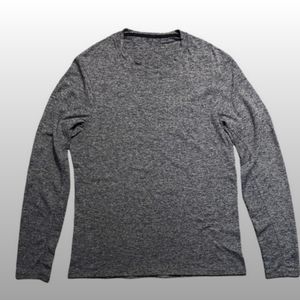 Lululemon Drysense Mesh Long Sleeve - Heathered Black Size Large